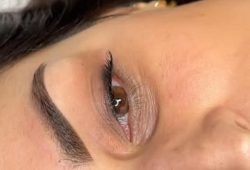 before and after brow tattoo healing