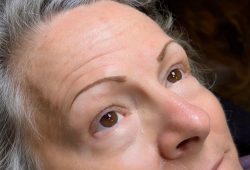 before and after combo brows humid skin