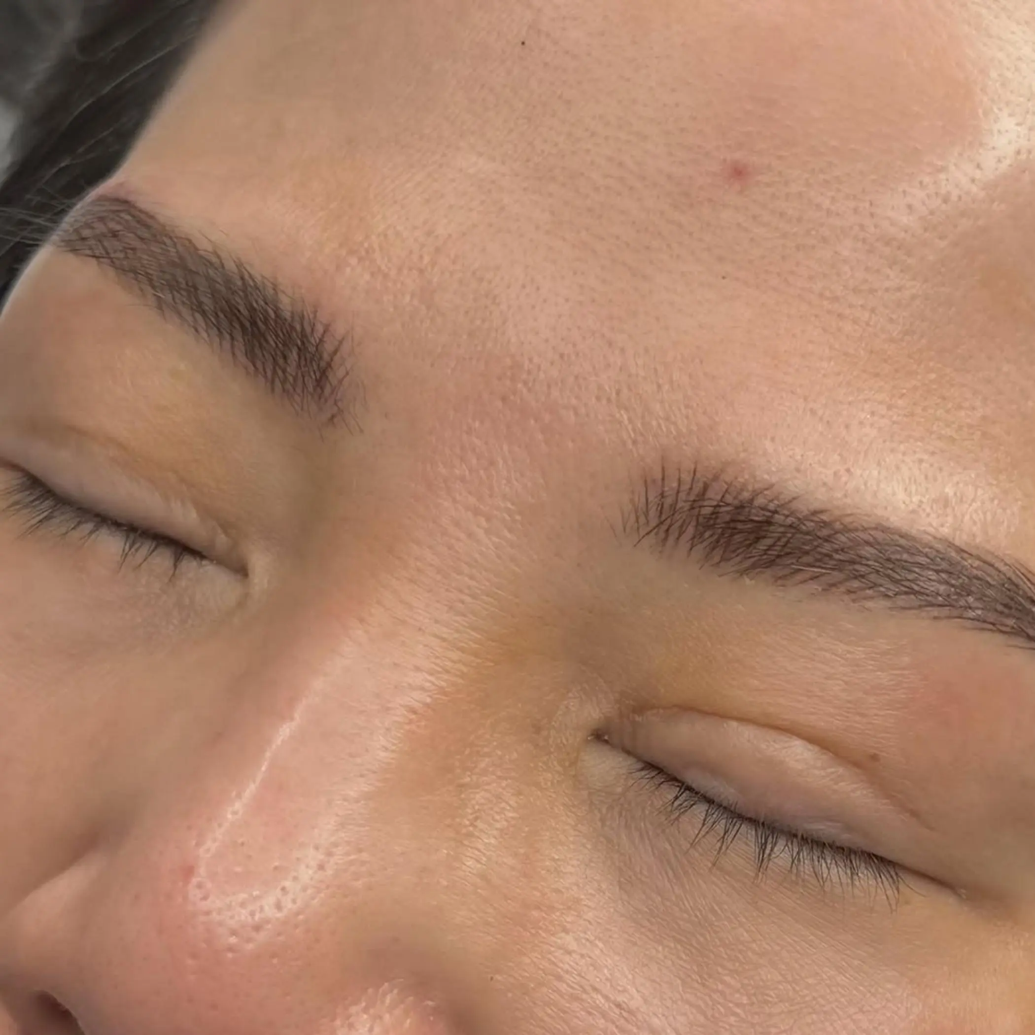 before and after eyebrow tattoo correction