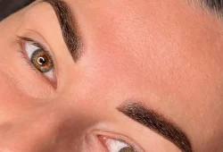 before and after eyebrow tattoo healing
