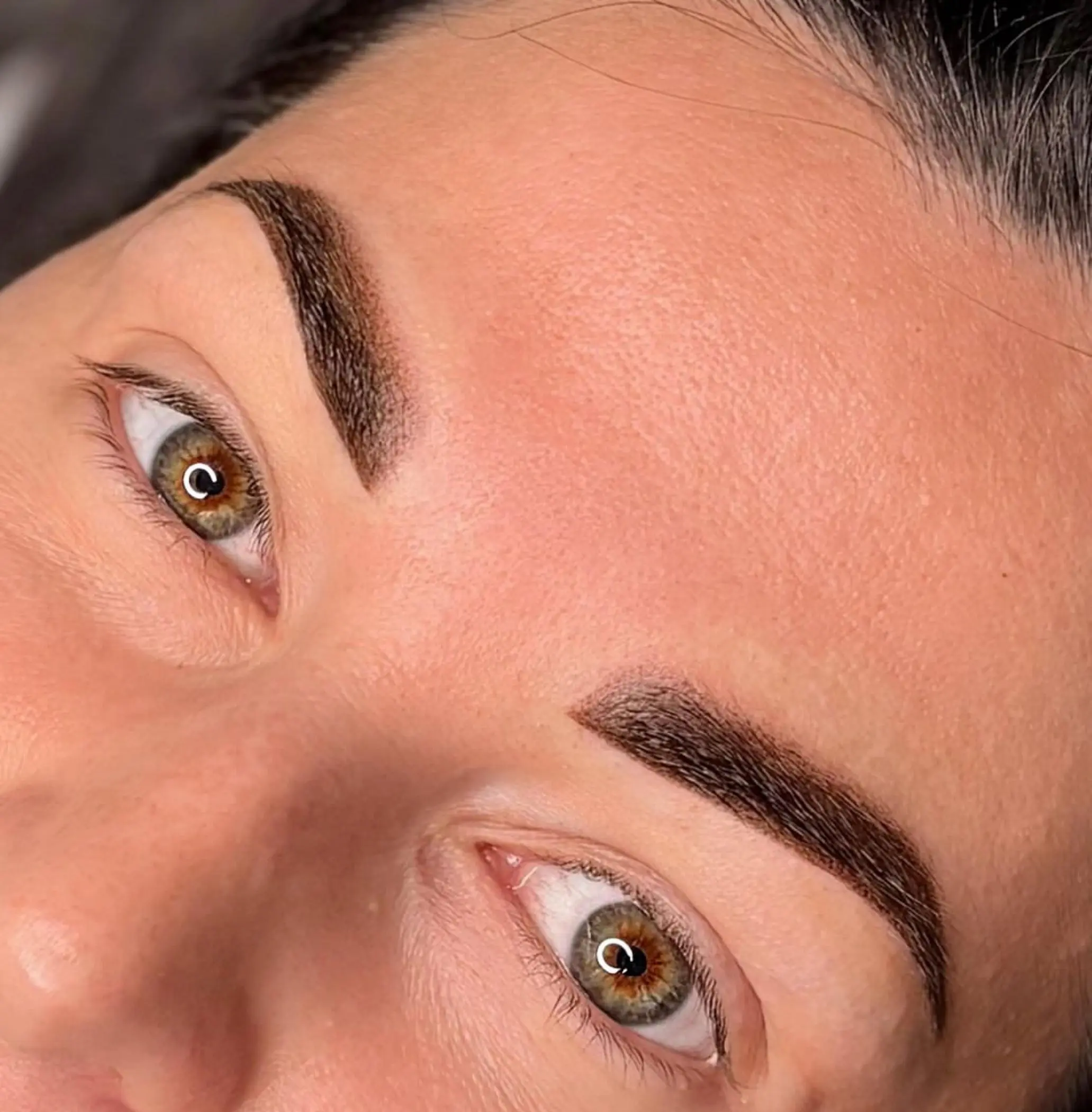 before and after eyebrow tattoo healing