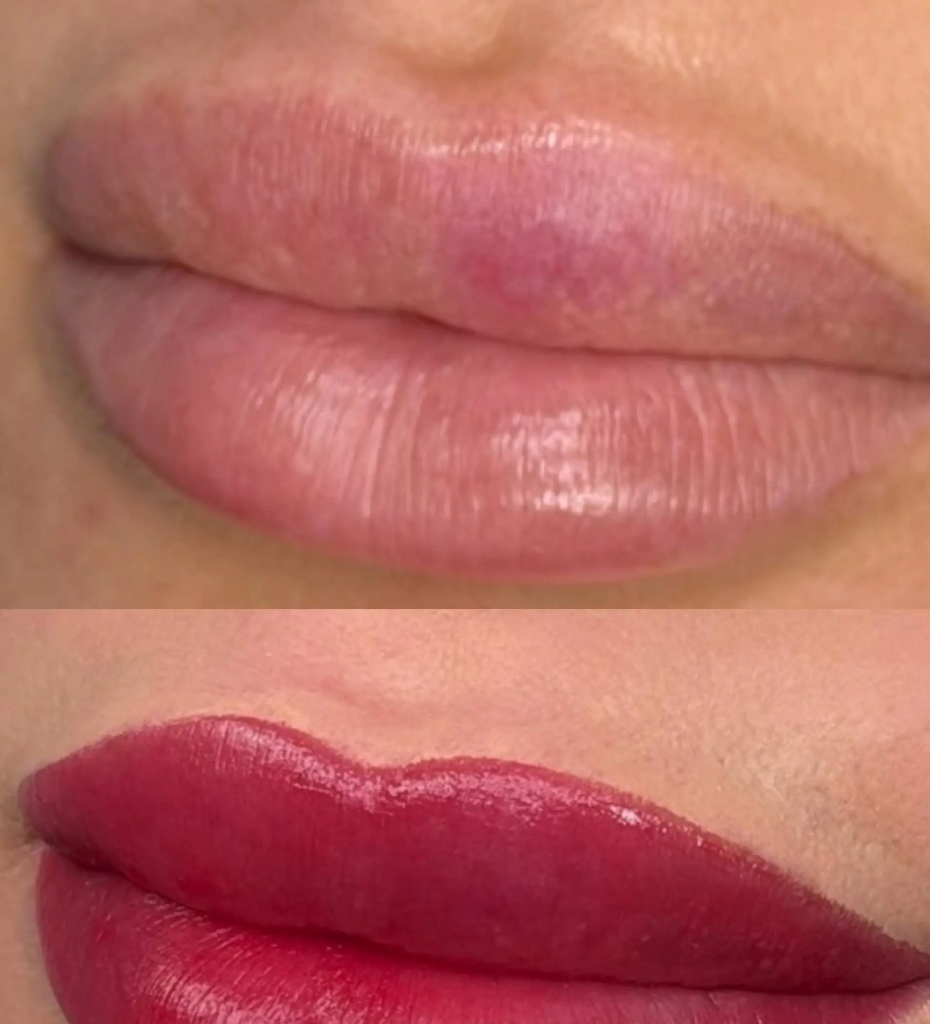 close up straight eyebrow pigment detail