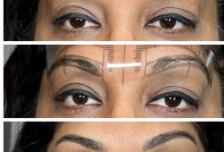 combination brows before after results