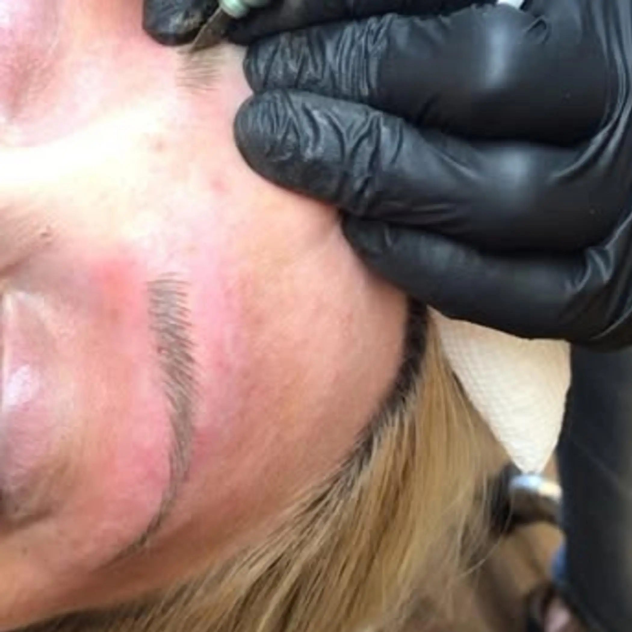 cosmetic tattoo pigments in palette