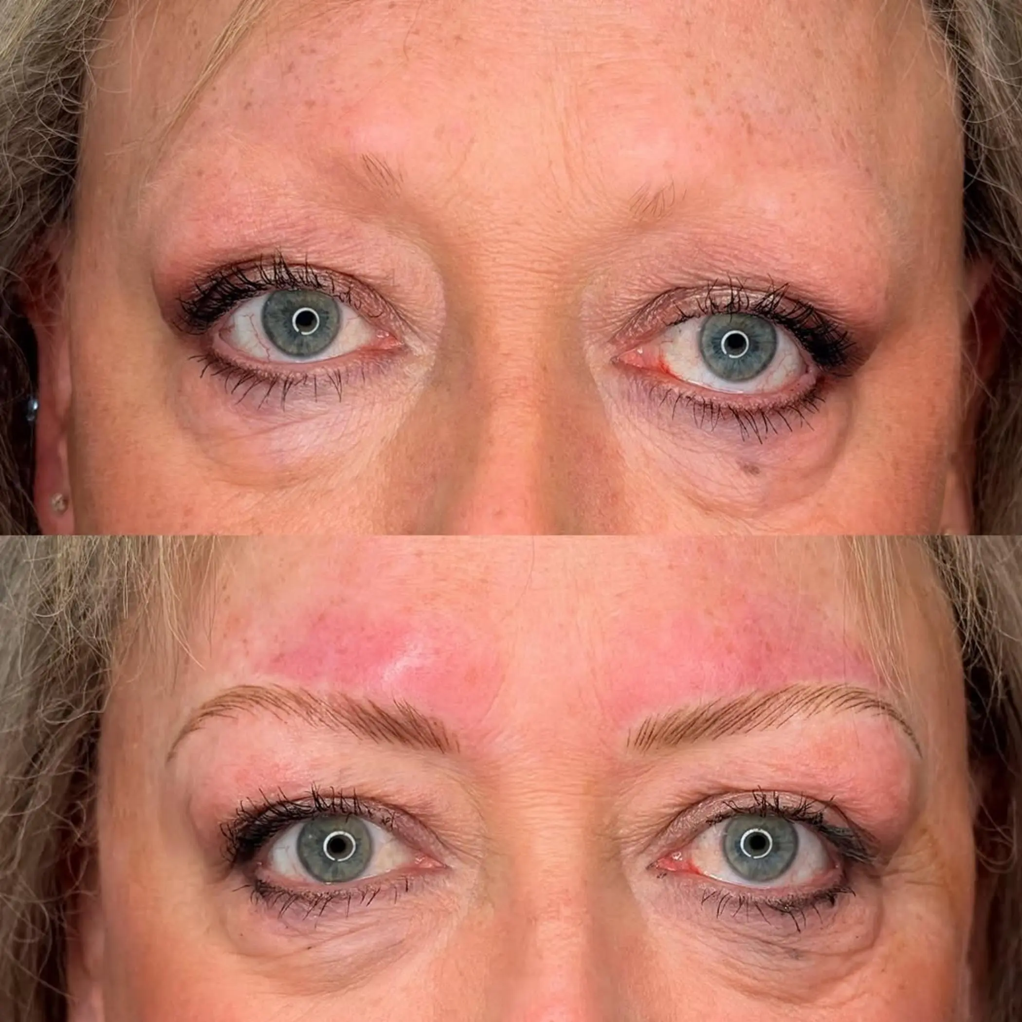 healing process of permanent eyebrow makeup