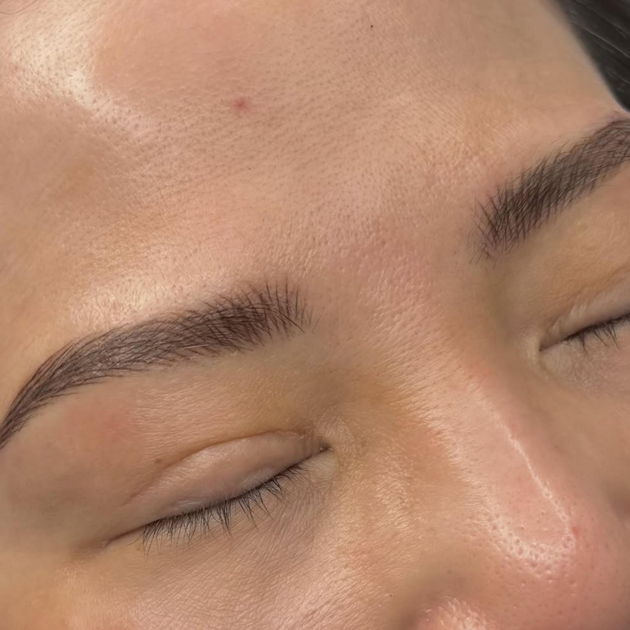 healing stages alopecia brow tattoo